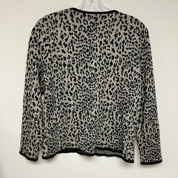 Talbots cardigan, blk/gray, S - Picture 2 of 6